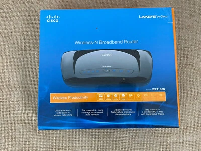 Cisco Linksys WRT160N Wireless-N Broadband Router - Image 1 of 3