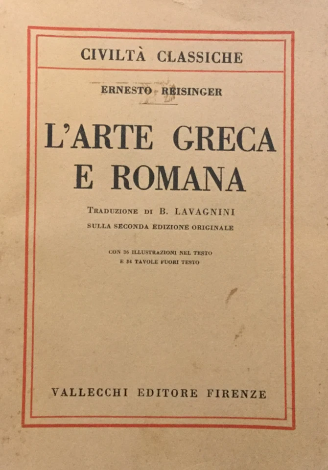 El Arte Griego Y Romano Reisinger, Ernesto 1935 - Imagen 1 de 1