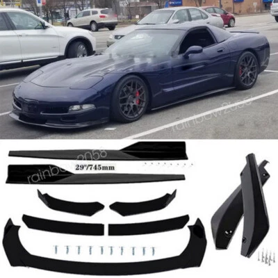 For Chevrolet Corvette C5 Front Bumper Spoiler Splitter / Side Skirt / Rear Lip Foto 1 de 4