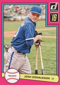 2016 Donruss JOSH DONALDSON Retail 1982 Pink Border Parallel #2 Blue Jays