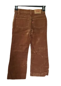 Levis Boys 517 Brown Velvour Jeans Size 7 Regular - Picture 1 of 5