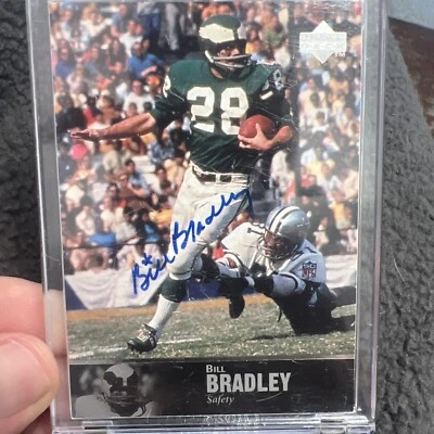 1997 Upper Deck NFL Legends - Autographs #AL-43 Bill Bradley (AU) - Image 1 of 2