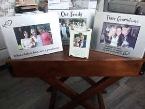 4 Family Photo Frames Treasured Memories By Ganz - Picture 1 of 6