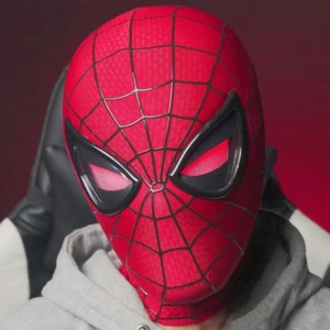 Maschera Spiderman luminosa con luci occhi si muovono professionale adulti - Picture 1 of 6