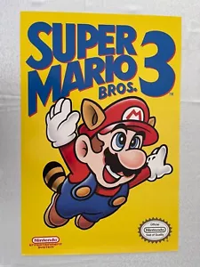 SUPER MARIO, BROS 3 NINTENDO,RARE OFFICIAL LICENSED 2014 POSTER - Picture 1 of 8