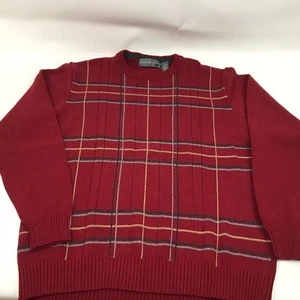 Suéter Oscar De La Renta XL para hombre multicolor 100 % algodón cuello redondo 	 - Imagen 1 de 8
