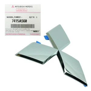 Genuine Rear Tailgate Logo Emblem Chrome For Mitsubishi L200 Triton 2016 2018 - Picture 1 of 7