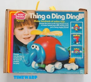 Vintage 1982 HASBRO THING a DING DINGS Preschool Educational Toy - COMPLETE - Picture 1 of 4