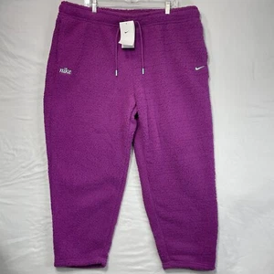 New Women's Nike Training Therma-Fit Cozy, Fluffy Soft Sweat Pants Standard Fit - Picture 1 of 13