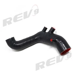 Kit de manguera de admisión de aire de silicona Fit Jetta Beetle Golf GTi MK4 S3 TT 1.8T Negro - Imagen 1 de 3