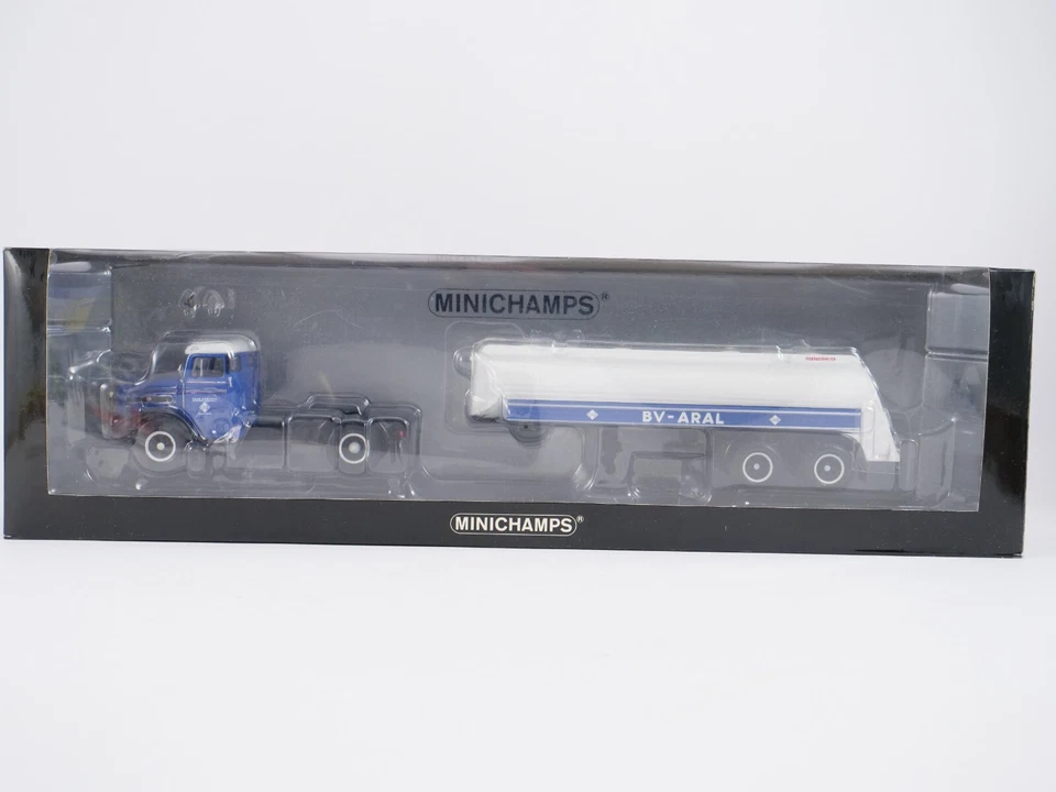 MINICHAMPS Man F8 Tanksattelzug Aral 499 070870 - Image 1 of 4
