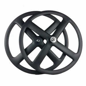 Carbon Road/Track Fixed Gear Bike Wheels 23mm Width 37mm Depth Tubular/Clincher - Picture 1 of 13