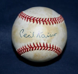 Negro League Homestead Grays Cecil Kaiser Signed Baseball - Picture 1 of 6