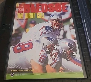 Drew Bledsoe New England Patriots Framed Print Ad Faces Magazine 2000 8.5X11  - Picture 1 of 1