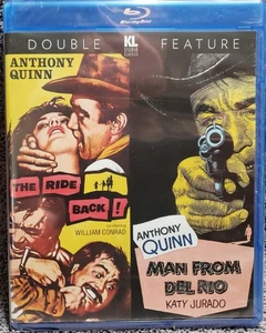 (1FREE) BLU-RAY The Ride Back (1957) / Man From Del Rio (1956) NEW Anthony Quinn - Picture 1 of 2