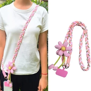 Anti-Lost Mobile Phone Straps Handmade Weaving Crossbody Phone Strap - Photo 1 sur 15