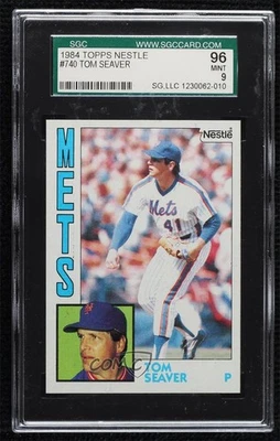 1984 Topps Nestle Tom Seaver #740 SGC 96 MINT 9 HOF - Image 1 of 2