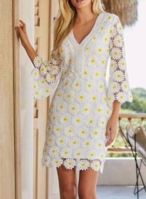 Vestido Boston Propio Daisey Encaje Retro/Vintage Look Escote Cuentas Talla M Nuevo con Etiquetas Foto 1 de 4