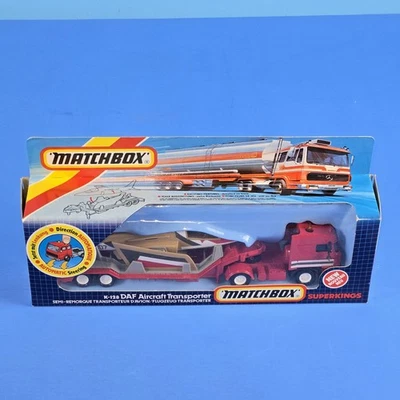 MATCHBOX SUPER KINGS K-128 DAF TRANSPORTADOR DE AERONAVES NOVO - Imagem 1 de 4
