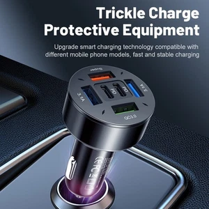 Compact Car Charger with Protects Against High Temperature and Overload - Picture 1 of 10