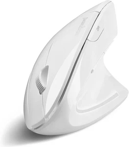 Perixx PERIMICE-813W Bluetooth Vertical Mouse - Wireless 3-in-1 White  - Picture 1 of 10