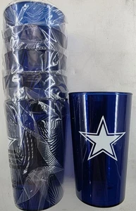 Dallas Cowboys 6 Pack 16 Oz Plastic Cups, WhirleyDrinkWorks.com, NEW in Package - Picture 1 of 8