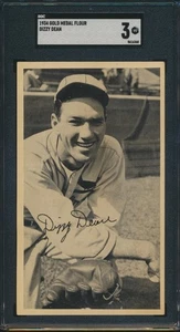1934 MEDALLA DE ORO HARINA BÉISBOL MAREADO DECANO SGC 3 EN MUY BUENA CONDICIÓN HOF - Imagen 1 de 2