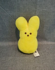 Peeps Just Born 2022 Yellow Bunny Rabbit 6" Plush Stuffed Toy Easter New w/o Tag - Picture 1 of 5