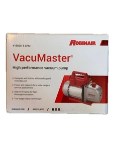 Bomba de vacío Robinair 15500 5 Cfm 2 etapas - Imagen 1 de 3