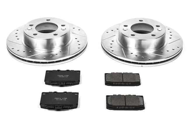 Kit de pastillas de freno delanteras y rotor para 86-91 Mazda RX7 BW33M2 Foto 1 de 1