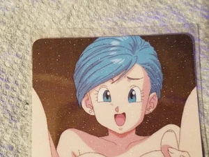 Bulma Dragon Ball Z Super Waifu Anime Card ACG Goddess Holo Double Sided - Picture 1 of 2