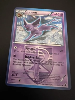 Espeon 48/116 BW Plasma Freeze 2013 Pokemon Card Uncommon NM - Image 1 of 4