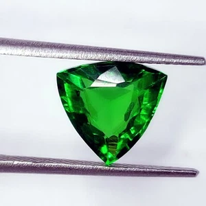 Piedra preciosa suelta 5,47 quilates natural tsavorita verde granate certificado trillón gema de corte - Imagen 1 de 8