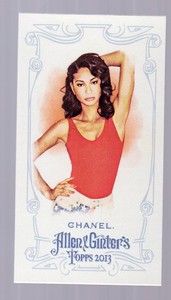 2013 Topps Allen and Ginter Mini Black #6 Chanel Iman