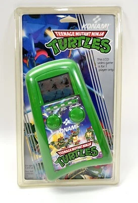 Konami Teenage Mutant Ninja Turtles LCD Handheld Vintage 1989 Video Game SEALED! - image 1 of 4