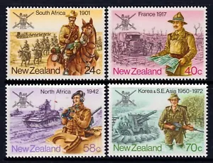 New Zealand 1984 Wars - Military History Complete Mint MNH Set SC 811-814 - Picture 1 of 1
