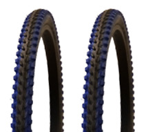 Two (2) Vee Rubber Tires 26x2.00 V288 Blue Shoulder Mountain Bike Tires