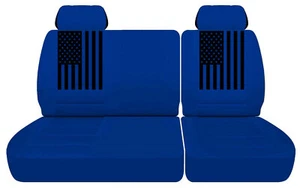 Fundas de asiento para camioneta se adaptan a Chevy C/K 1500 azul 40/60 banco dividido de 1988 a 1994 - Imagen 1 de 5