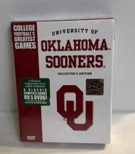 Oklahoma Sooners Greatest Games (DVD, 2008) 5 DVD Set *NEW, SEALED* - Picture 1 of 2