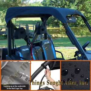 Polaris Ranger Canvas Roof for 2022 & 2023 XP 1000 & Kinetic Black OS Bimini Top - Picture 1 of 8
