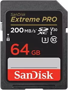 64GB Extreme PRO SDXC UHS-I Memory Card - C10, U3, V30, 4K UHD, SD Card - SDSDXX - Picture 1 of 12