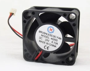 5 x Brushless DC Cooling Fan 40x40x20mm 4020 5 blades 24V 2pin 2.54 Connector - Afbeelding 1 van 6