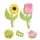 French Tulip Flower Hair Claw, Sunflower Hair Jaw (2Pcs)-FN