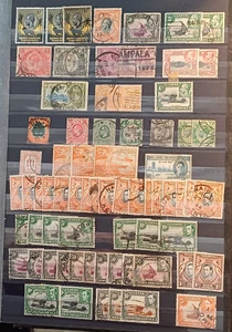KENIA UGANDA TANGANICA KUT KGV KGVI QEII COLECCIÓN M&U 4 PÁGINAS HCV - Imagen 1 de 4