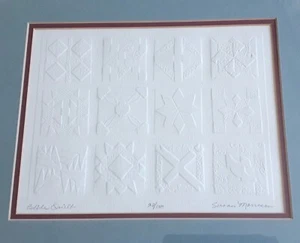 Susan Morrison embosing print "Bible Quilt", 11.5 by 13 inches - Picture 1 of 6