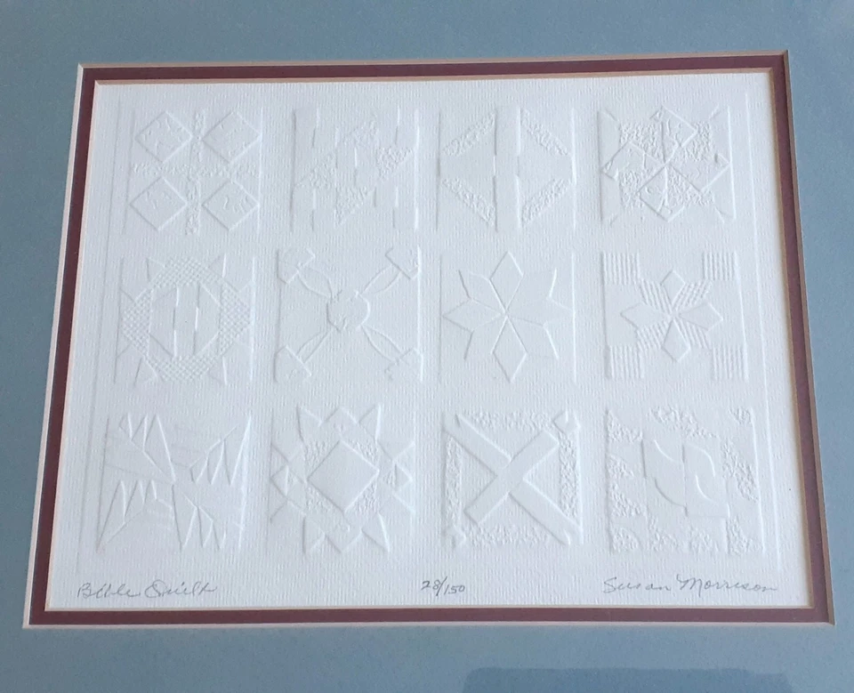Susan Morrison estampado en relieve "Bible Quilt", 11,5 por 13 pulgadas Foto 1 de 4