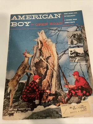Vintage American Boy - Open Road Magazine November 1953 Foto 1 de 4