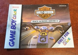 Folleto de instrucciones Gameboy - Harley-Davidson Race Across America - Imagen 1 de 2