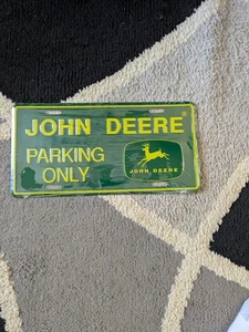 John Deere Parking Only Booster License Plate Tractor Farming Farm Farmer Cattle - Picture 1 of 3