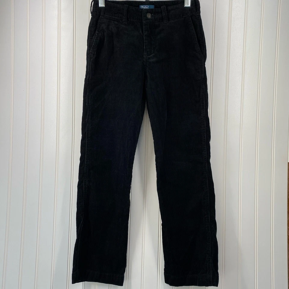 Pantalones Polo by Ralph Lauren Niños Azul Terciopelo Algodón Pierna Recta Talla 10 Foto 1 de 4